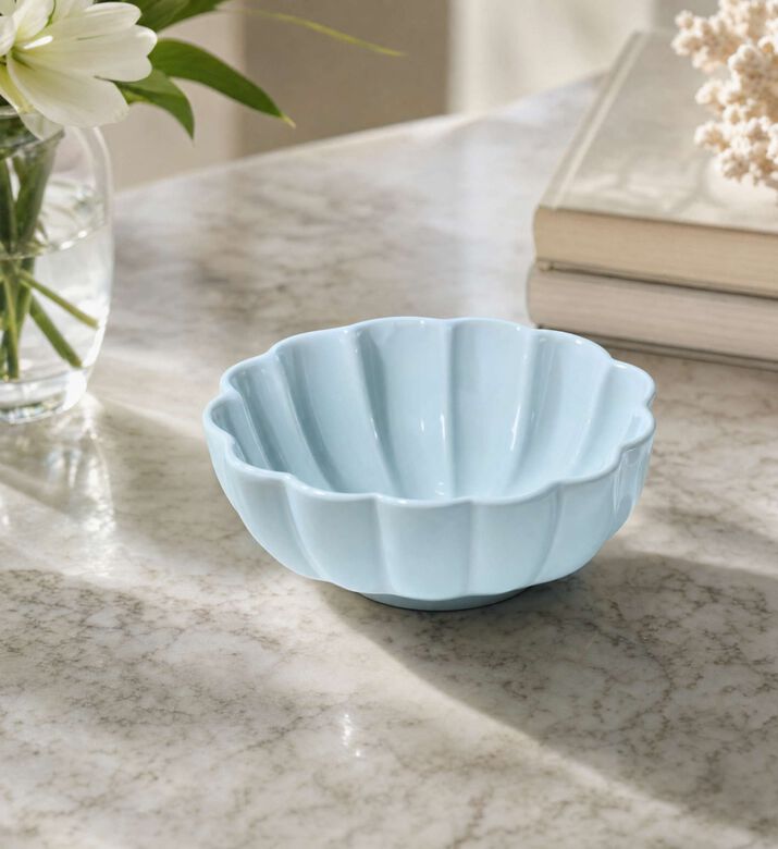 Bitossi Celeste Coral Ceramic Bowl, Model View