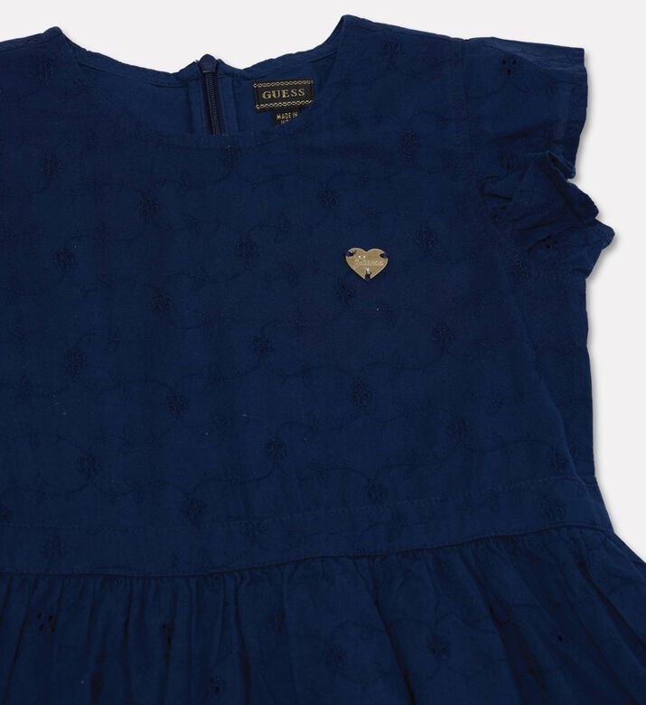 Guess Floral-embroidery Flared Dress, Packshot View
