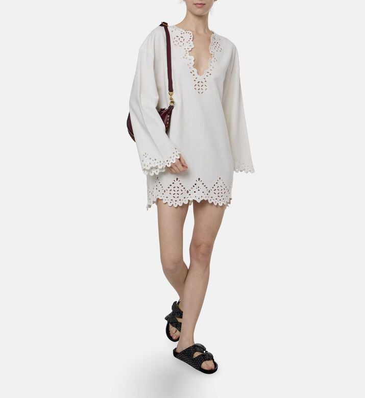 Isabel Marant Ruffled Tiered Mini Dress, Model View