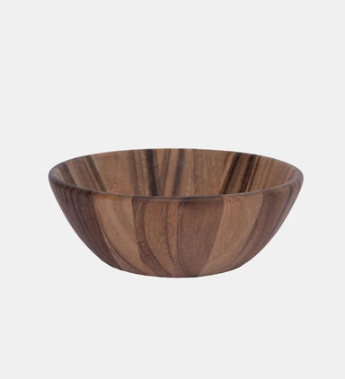 Acacia Wood Round Salad Bowl