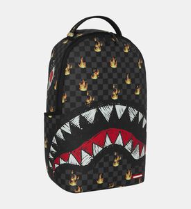 Sprayground Backpack Scribble Fire Check, Packshot View