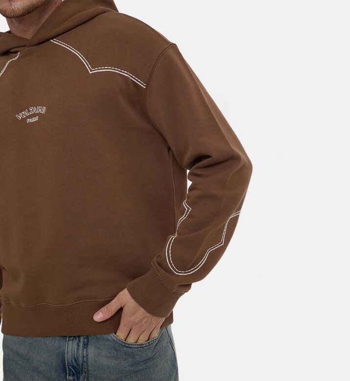 Zadig et Voltaire Embroidered Hooded Sweater, Model View Zadig et Voltaire Embroidered Hooded Sweater, Model View