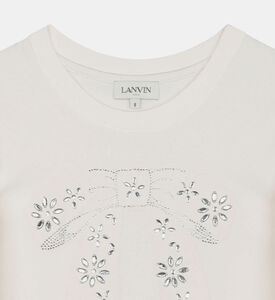 فستان قصير مطرز يدويًا بالكابوشون