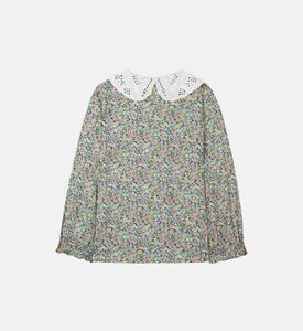 قميص رومانسي بياقة بيتر بان