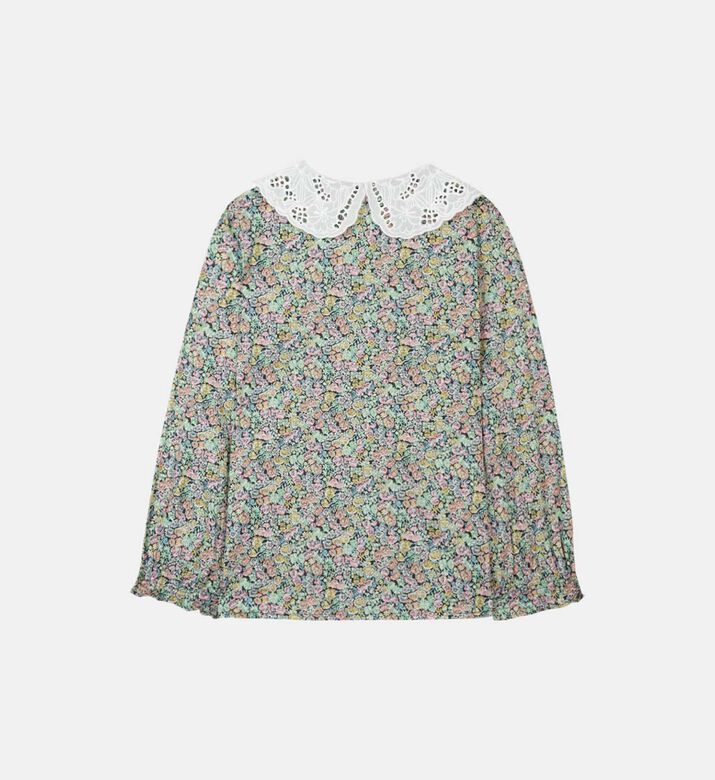 قميص رومانسي بياقة بيتر بان قميص رومانسي بياقة بيتر بان