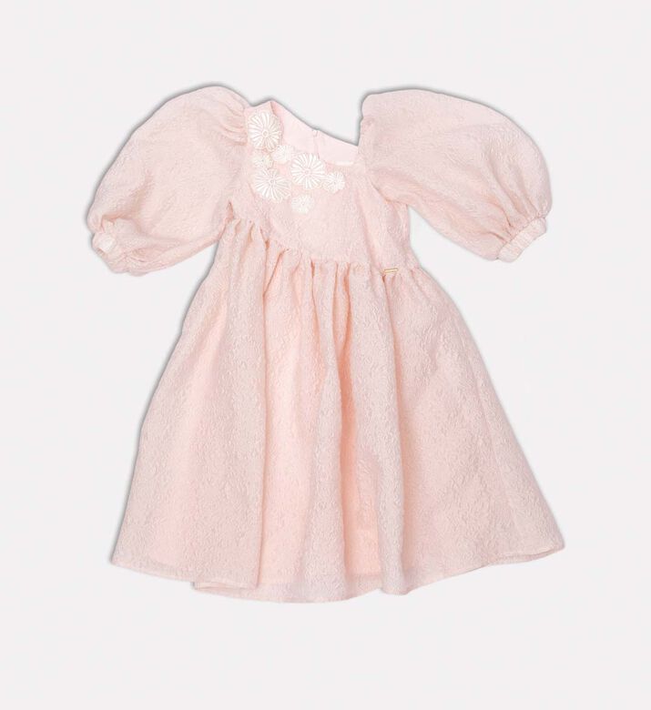 Asymmetrical Short-sleeve Flared Dress
