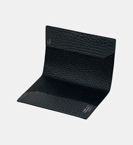 Camille Fournet Passport Holder Allig, Black, Packshot View