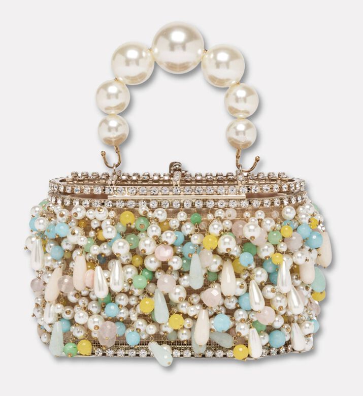 Rosantica Mini Holli Brina Beaded Cage Bag, Packshot View