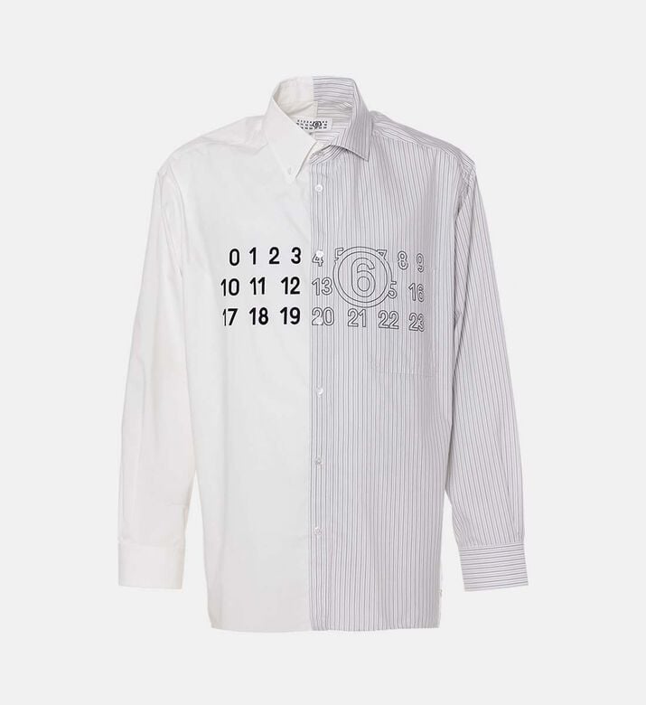Numeric-print Long-sleeve Shirt Numeric-print Long-sleeve Shirt