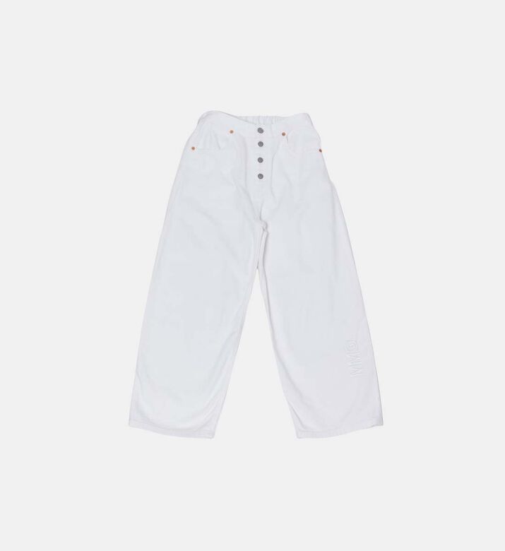 Wide-legged High-waisted Jeans