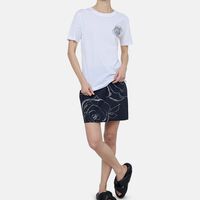 Rhinestone Patch-detail Cotton T-shirt