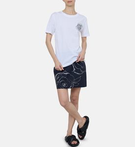 تيشيرت قطن مزين برقعة بحجر الراين