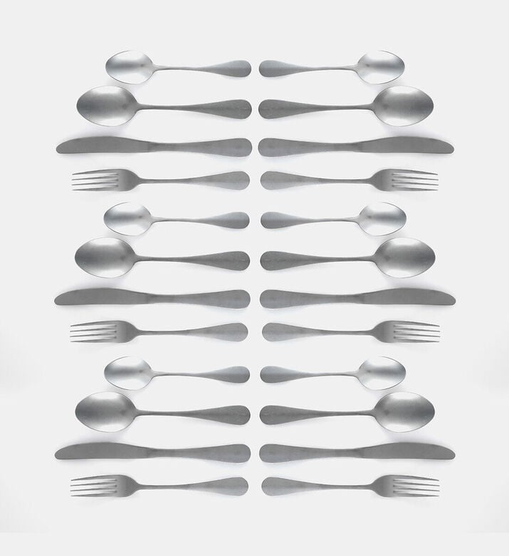 Home Deco and More Stonewashed 24 Piece Cutlery Set, Packshot View