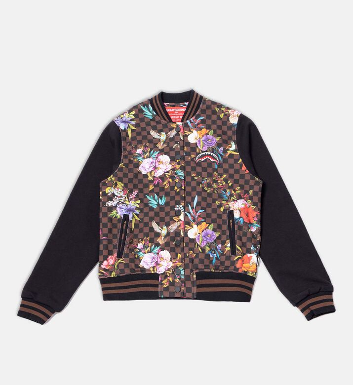 Garden Of Sharks Tipped Varsity Jacket