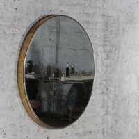 Round Gold Leaf Mirror 119 X 7 X 119 Cm