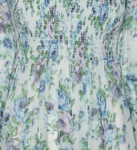 Zimmerman Zimmermann Floral-print Silk Shirred Dress, Packshot View Zimmerman Zimmermann Floral-print Silk Shirred Dress, Packshot View