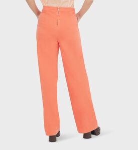 بنطال قطني واسع الأرجل