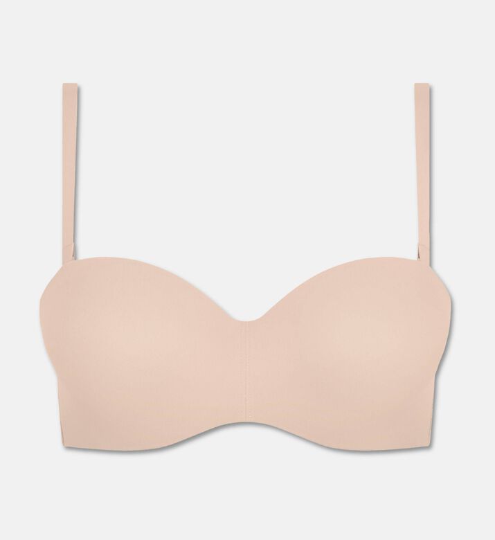 Chantelle Norah Comfort Unlined Bandeau Strapless Bra, Beige, 90, G, Packshot View