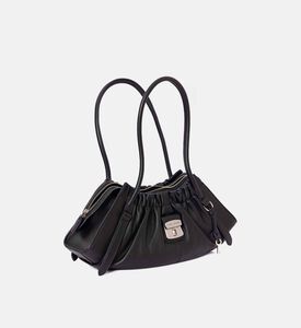 Marc Jacobs Dual Top Zipper Top Handle Satchel Bag, Black, Packshot View