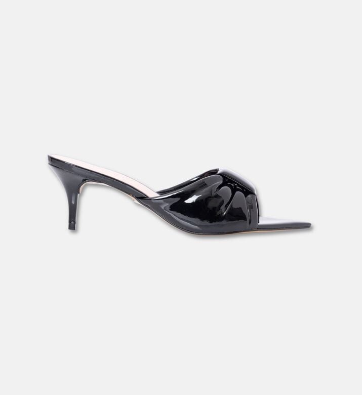 Arezzo Shoes Sabot Eco Verniz, Black, Eu-37, Packshot View