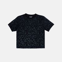 Cotton Logo-badge All-over Print T-shirt