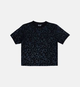 Cotton Logo-badge All-over Print T-shirt