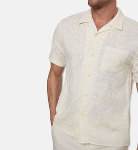 Vince Floral-embroidery Button Closure Shirt, Model View