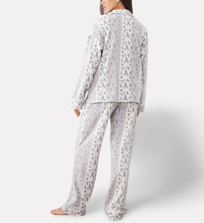 DKNY Fleece Logo Pajama Set, Model View