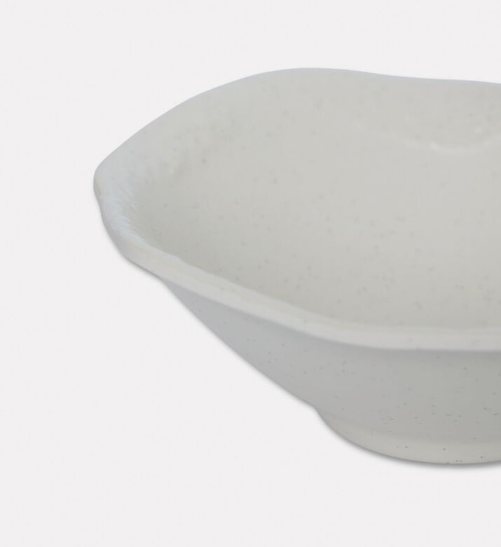 Home Deco and More Signature Ceramic Small Serving Bowl Set Of 4, White, S, Packshot View