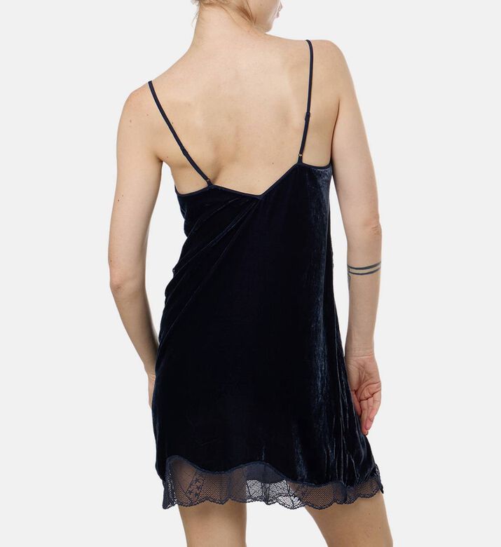 Zadig et Voltaire Velvet Lace-detail V-neck Dress, Model View