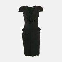 Dolce Gabbana Leopard-print Textured Mini Dress M Preowned