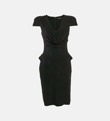Dolce Gabbana Leopard-print Textured Mini Dress M Preowned