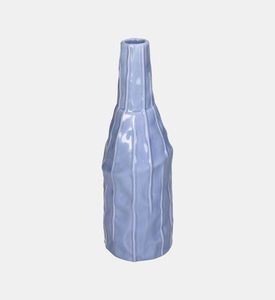 Kersten Stoneware Textured Vase, Blue, 8.7x8.7x26.4-cm, Packshot View