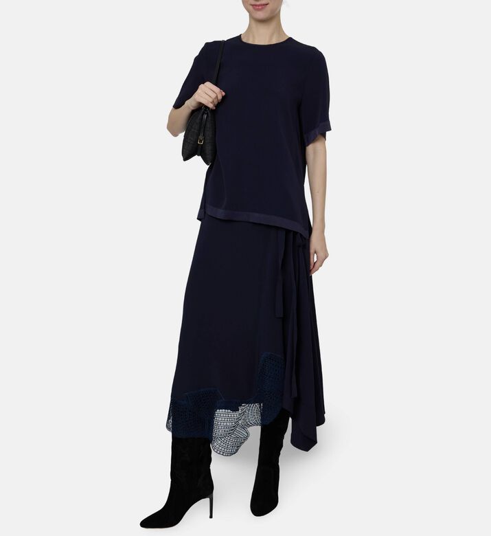 Beatrice B Short-sleeve Relaxed-fit Blouse, Model View