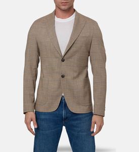 Pal Zileri Tailored Check Pattern Blazer, Model View