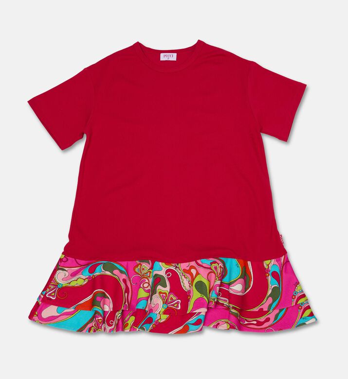 Emilio Pucci Ruffle-hem Jersey Dress, Packshot View