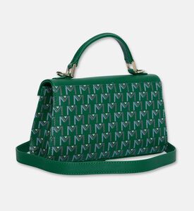 Maya.M Leticia Monogram Flap Bag, Green, Packshot View