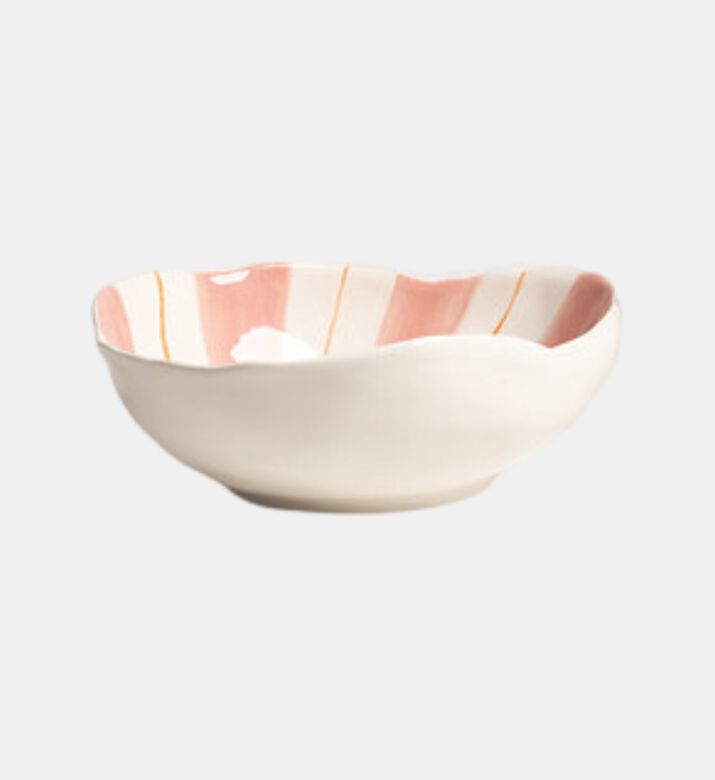Stripe Pattern Large Bowl