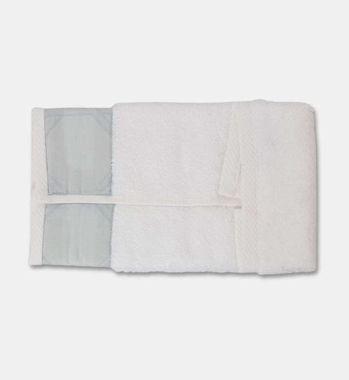 Dea Cane Bath Towel, White, 33x33-cm, Packshot View