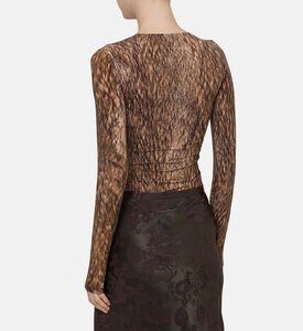 بودي سوت طويل الأكمام بطبعة حيوانات