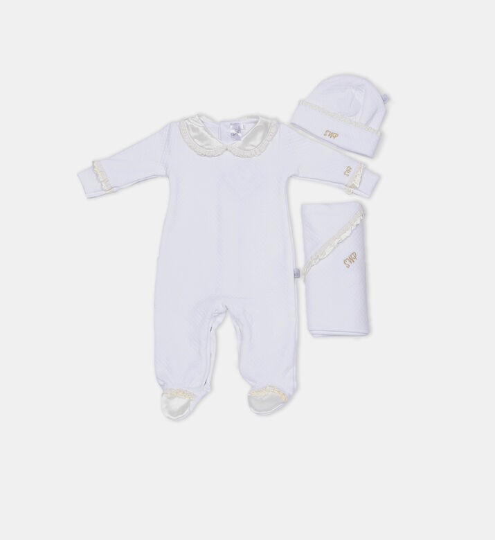 Satin Neckline Dungaree 2-piece Set