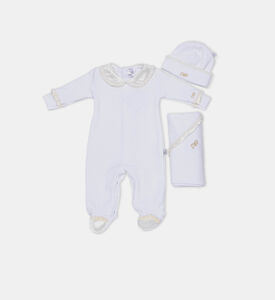 Satin Neckline Dungaree 2-piece Set Satin Neckline Dungaree 2-piece Set