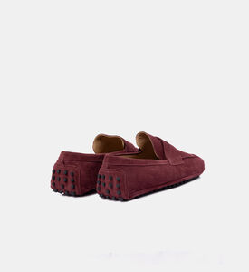 Suede Rounded-toe Loafer