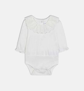 بودي سوت طويل الأكمام بياقة مكشكشة