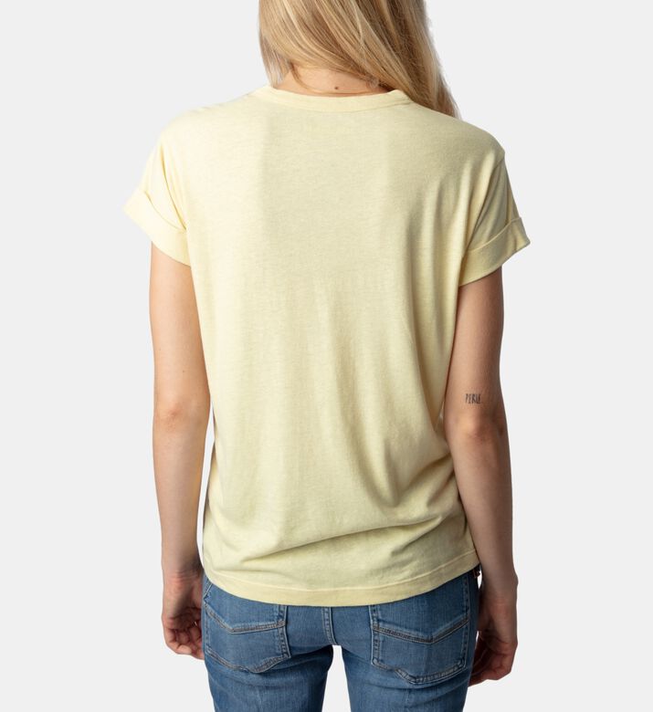 قميص أنيا مزين بحجر الراين