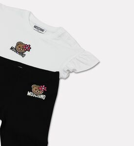 Moschino BKT Ruffled Sleeves Teddy Patch 2-piece Set, Packshot View