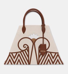 Arad Ghaderian Sousa Gabardine Leather Tote, Packshot View