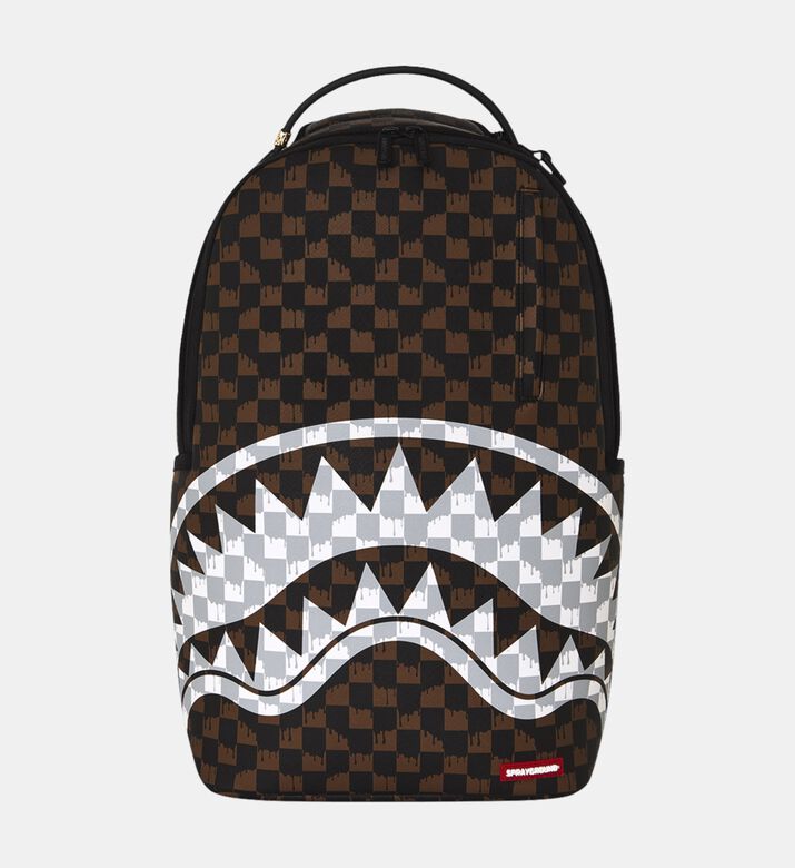 Sprayground Backpack Cream Drip Check, Packshot View