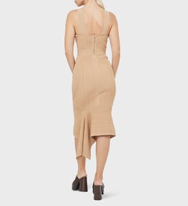 Variegated Rib Fishtail Midi Dress Variegated Rib Fishtail Midi Dress