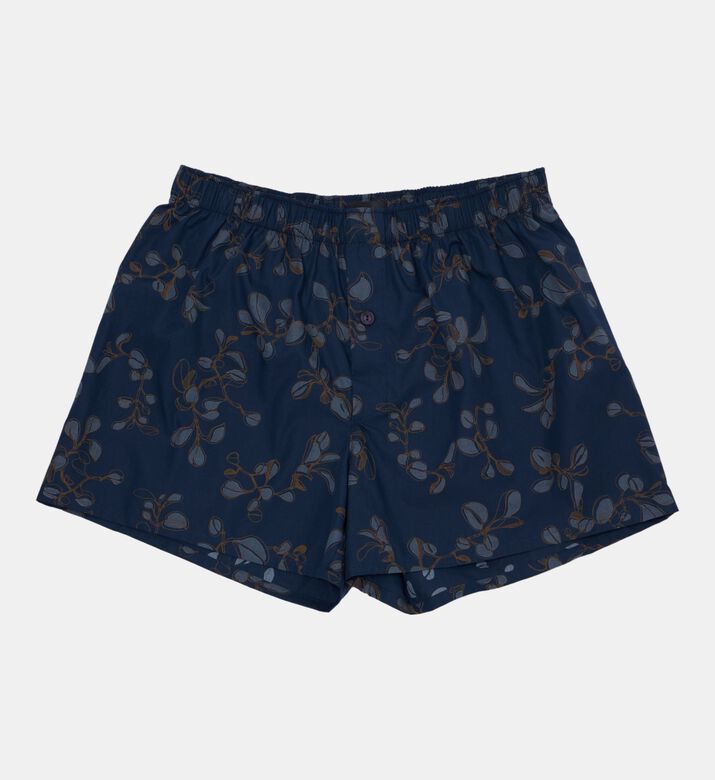 Botanical-print Elasticated Waistband Boxer Briefs